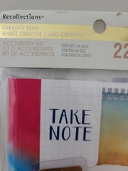 Recollections New 220 Pieces Creative Year Kit. Planner Scrapbook Photo Album