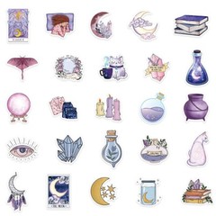 100pcs SPIRITUAL Stickers, Crystal Potion Gothic Stickers, 235