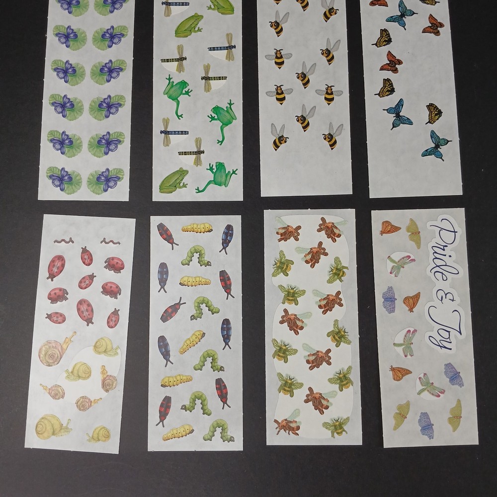 Creative Memories Stickers Insects Bugs Animals Mixed Bundle Set 8 Strips