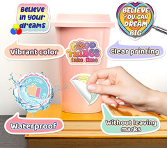 100PCS Motivational Stickers for Kids Teens, Inspirational Stickers for Water Bo