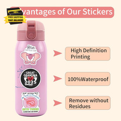 Taking Care of Pregnant Women Stickers for Water Bottle Laptop Notebooks Phones