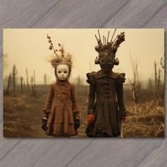 STICKER Bad Girls Weird Creepy Vibe Wild Masks Cult Strange Unusual House Kids