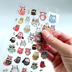 Cute Little Owl Planner Stickers Foil Accents Scrapbooking Bullet Journals