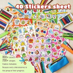 800PCS Motivational Stickers for Kids Classroom, Teacher Classroom Positive E…