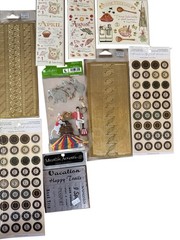 Vtg/Modern Huge Sticker Lot Various Brands Embellishments Borders Letters