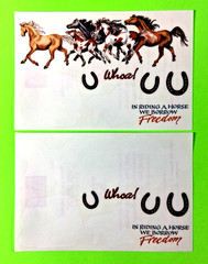 Vintage PSX Designs Horse Sticker 3 Sheets Set 1 Full 2 Partial