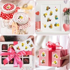 1000 Pcs Bee Stickers Bulk for Kids Boys Girls Mens.2 Roll 1 Inch Cute Animal…