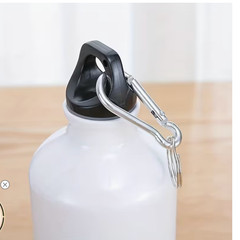 6pcs 600ml Aluminium Water Bottle White Blank Sport Bottle Sublimation Transfer