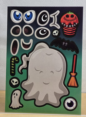 Halloween Make A Face Stickers Party Favors DIY Crafts 18 Sheets 6 Designs