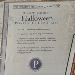 Creative Memories Special Occasion Birthday Die Cut Shapes Mixed Lot Of 16