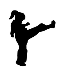 KID, CHILDREN, YOUNG ADULT, MARTIAL ARTS «KARATE KIDS!» SILHOUETTE DIE CUT/ CUTS
