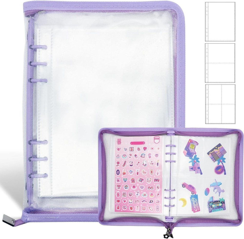Sticker Organizer Binder Sticker Storage Album A5 Sticker Book Collecting Album