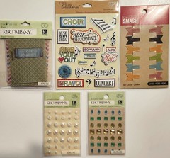 Lot of 14 K&COMPANY MOMENTA Scrapbooking Card Making Stickers