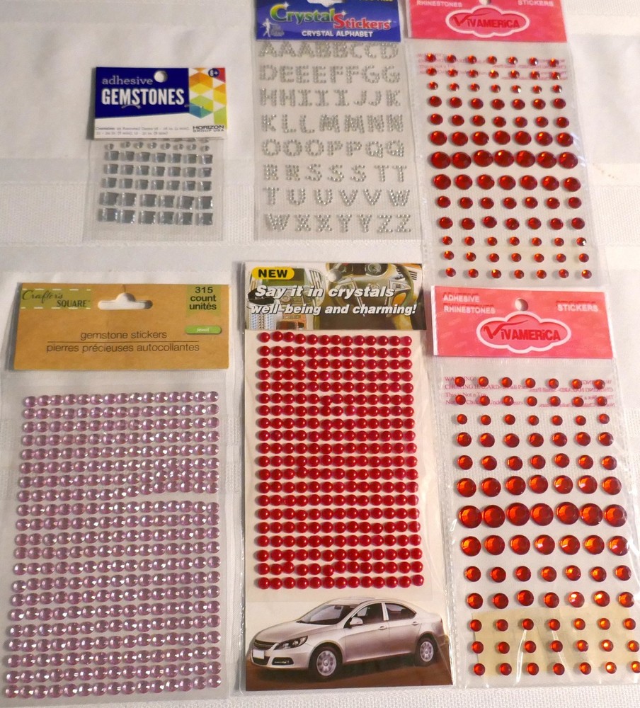 MIXED LOTOF GEMS-RED/PINK/ WHITE! SO SPARKLY! 1000 PLUS PIECES!