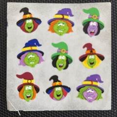 VINTAGE SANDYLION WITCH STICKER LOT 4.25 SHIPS ALL