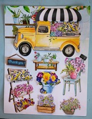 Crafter’s Square Floral Embellishment Stickers – Lot Of 2