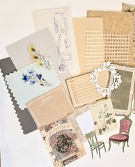 Scrapbook Pages Kit Ephemera Papers Images Stickers Frames Junk Journal Cards