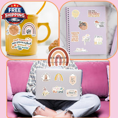 Christian Jesus Stickers 50PCS, Vinyl Waterproof Boho Aesthetic Bible Stickers f