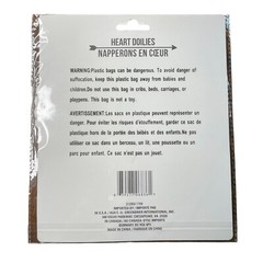 White Heart Doilies Paper Romance Valentine Day Ephemera 24 Pack Crafts u Junk
