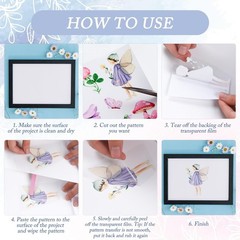 8 Sheets Flower Rub on Transfers – Vintage Wildflower Butterfly