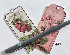Tall Tags – Floral and Confections – set of 12