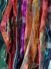 50 Yards Multi Fiber Embellishments Assort Novelty Yarn Weaving Fiber Art NEW