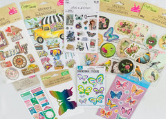 455+ Sticker Themes: Butterfly Summer Flower Cats Birds Island Tropical Sea Life