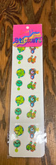 Vintage stickers clock and watch design still in original package laser print