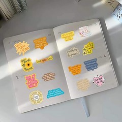 100pcs Motivational Stickers Pack Vinyl Encouragement Positive Quote Laptop Gift