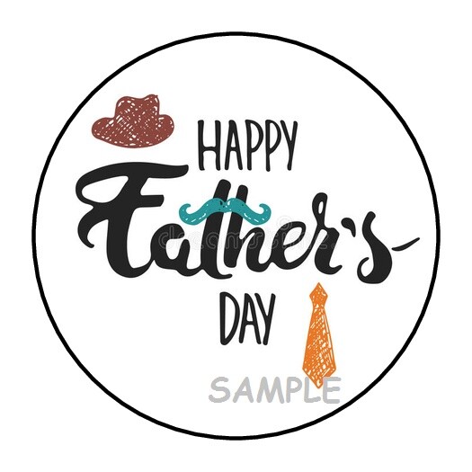 30 HAPPY FATHER’S DAY ENVELOPE SEALS LABELS STICKERS 1.5″ ROUND FATHERS