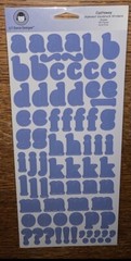 Lil Davis Designs ~Castaway Ocean Cardstock Alphabet Letters Scrapbook Stickers