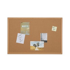 Staples Cork Bulletin Board, 3 x 2 Feet, Oak Frame, Vertical or Horizontal Mo…