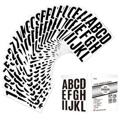24 Sheets 2 Inch Self Adhesive Letters Stick on Vinyl Letters Capital…