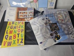 HUGE Creative Memories Binder, Sleeves, Stickers, & Paper Lot Binder #2