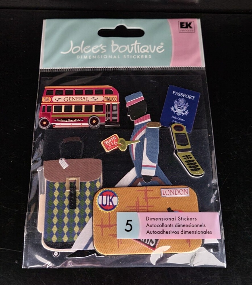 Jolee’s Scrapbooking Stickers – LONDON VACATION – SPJB271 (VERY RARE – HTF)