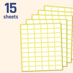 900 Pack White Price Labels 0.75 x 0.5 Inch Self Adhesive Sticker Tags Matte
