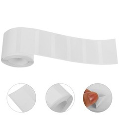 1 Pack Reusable Self Adhesive Bottle Label Stickers White PVC for Home Storage