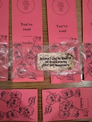 Vintage 1977 CTP Raspberry Scratch N Sniff Bookmarks & Stickers Lot of 15