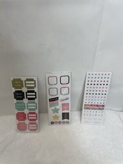 Pen+Gear Paper Lot Of 3 Pack 4-3″x8 Assorted Stickers Sheets #2
