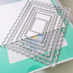 7-Piece Carbon Steel Metal Cutting Dies for Elegant Scrapbooking & Card Making