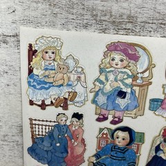 Vintage 1990 AGC, Inc Assorted Dolls Stickers 9 Counts Brand New No Packaging