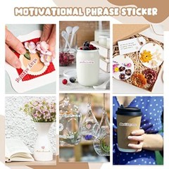 48 Sheets Inspirational Quotes Planner Stickers Small Talk for Journaling