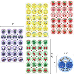 Scratch and Sniff Stickers – 864 Pieces, 12 Different Scents, 36 Sheets – Reward