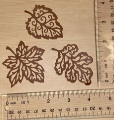 15 FILIGREE FALL LEAVES cardstock paper die cut embellishments ..