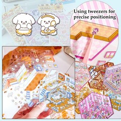 DIY 3D Sticker Scene for Girls Make Your Own Mini Room Arts & Crafts Supplies