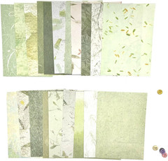 Textured Scrapbook Paper Mesh Fabric – Junk Journal Supplies Assorted Set 51 She