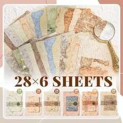 168Pcs Scrapbook Supplies Kit Textured Paper, Rice Paper For Scrapbooking Paper,