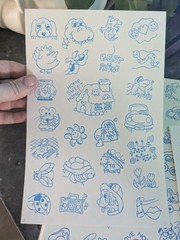 Vintage 80s 90s Color Your Own Stickers Sheets Lot Of 21 Pages Rainbows Bears