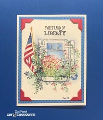 New ART IMPRESSIONS Rubber Stamp Cling Watercolor WINDOW SET free USA ship