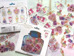 Set Of 48 Washi Magic Potion Gold Foil Stickers Scrapbooking Junk Journal